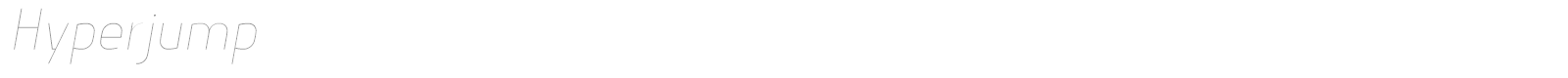 Hyperjump font preview